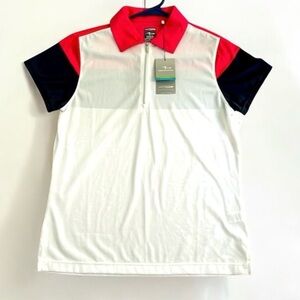 Page & Tuttle Lightweight ½ Zip Golf Shirt size M